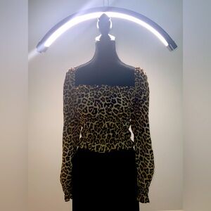 Leopard print blouse